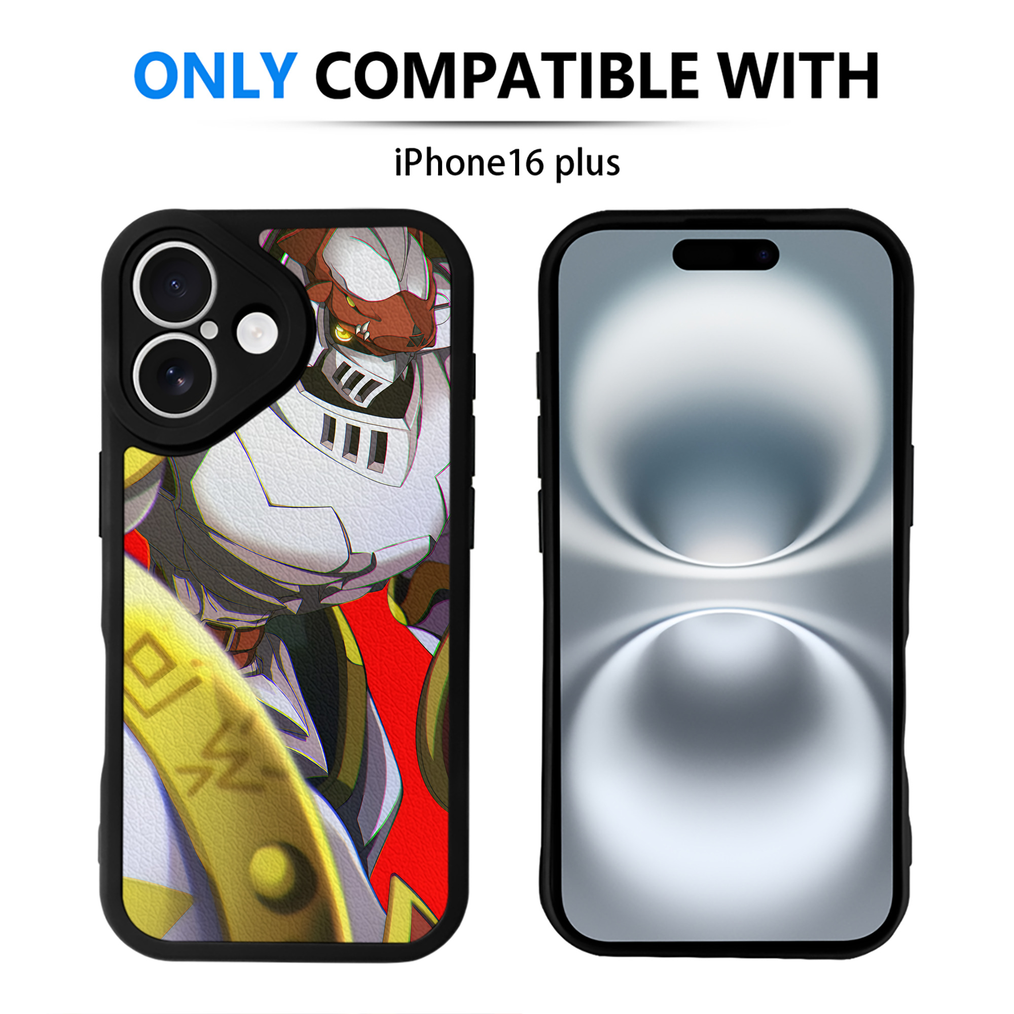 （画像用） Digimon デジタルモンスター/デジモン 【iPhone 16シリーズ対応】シリコンスマホケース（レザー調） 材質：シリコン
